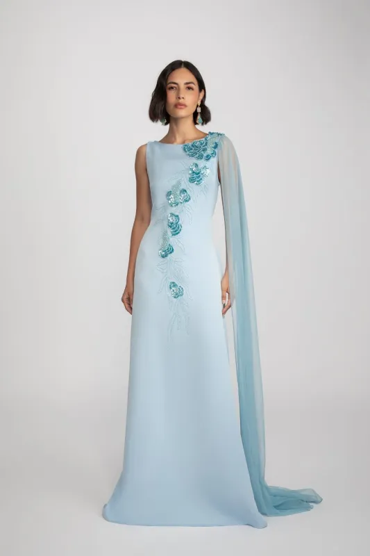 Avigail Blue Gown sold by Raishma