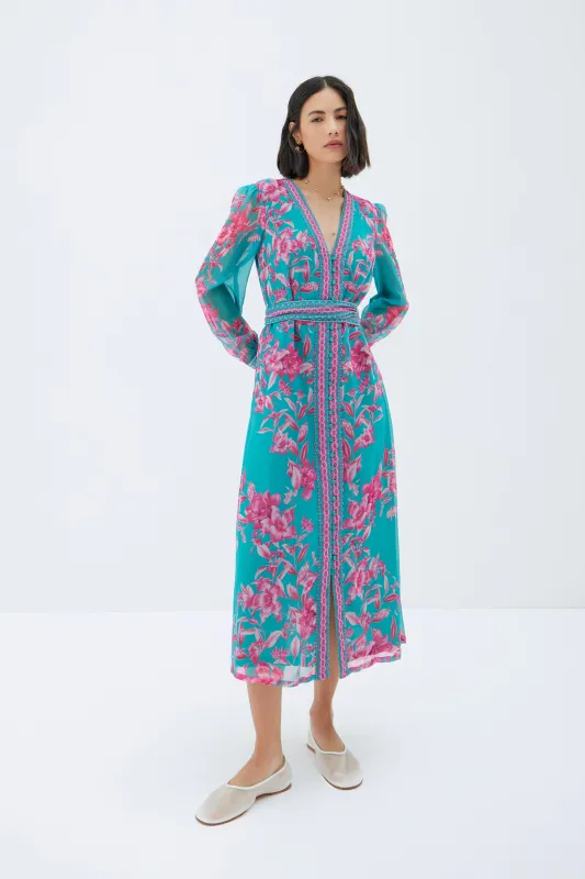 Naomi Turquoise Dress sold by Raishma