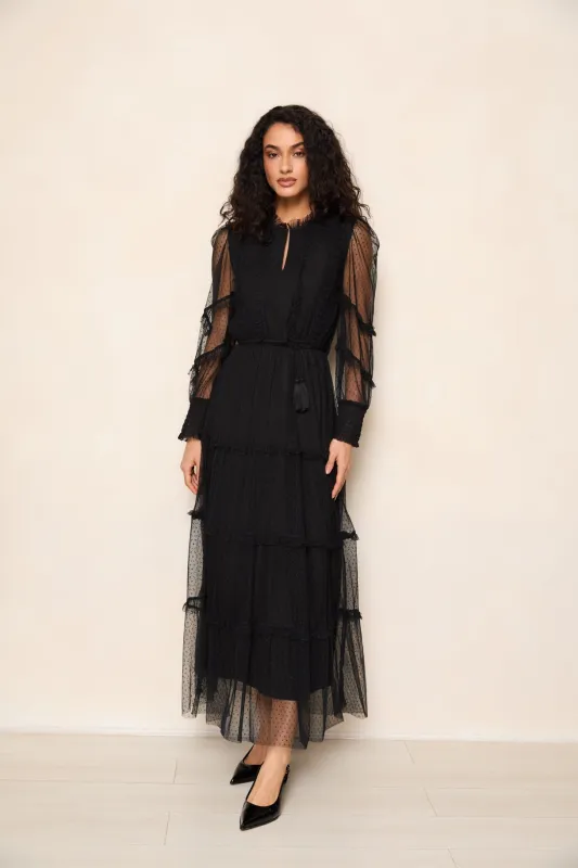 Anastasia Black Dress sold by Raishma