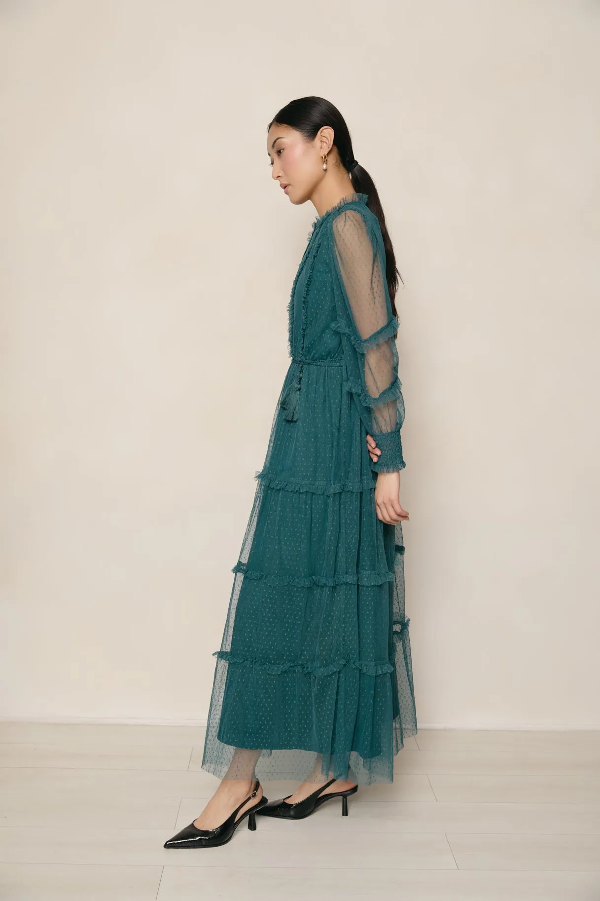 Anastasia Green Dress sold by Raishma product image thumbnail 4