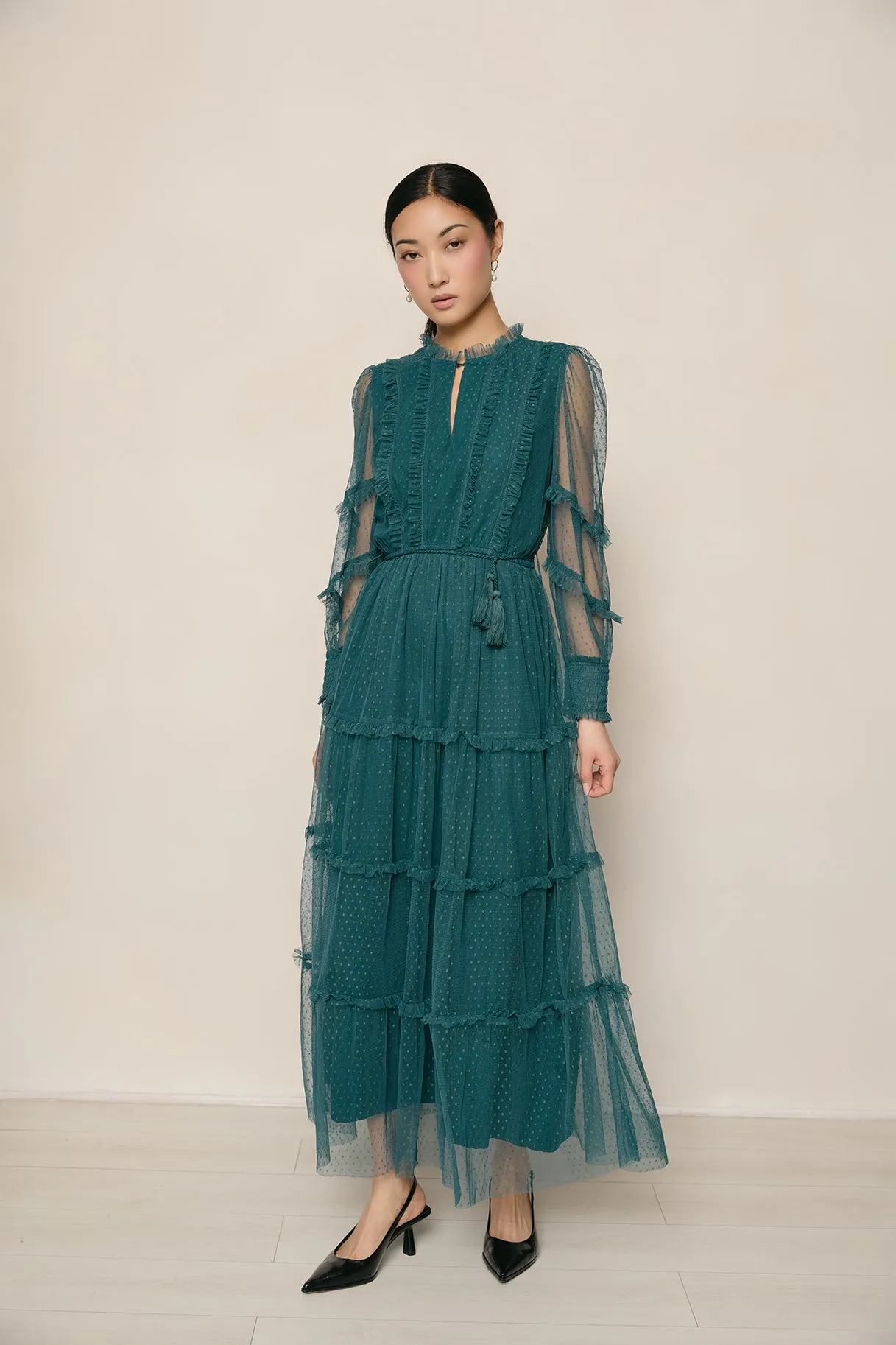 Anastasia Green Dress sold by Raishma