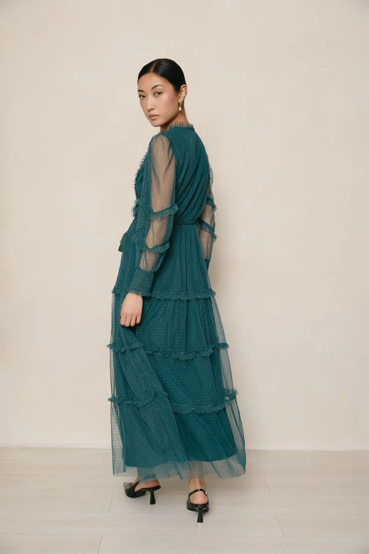 Anastasia Green Dress sold by Raishma product image thumbnail 3