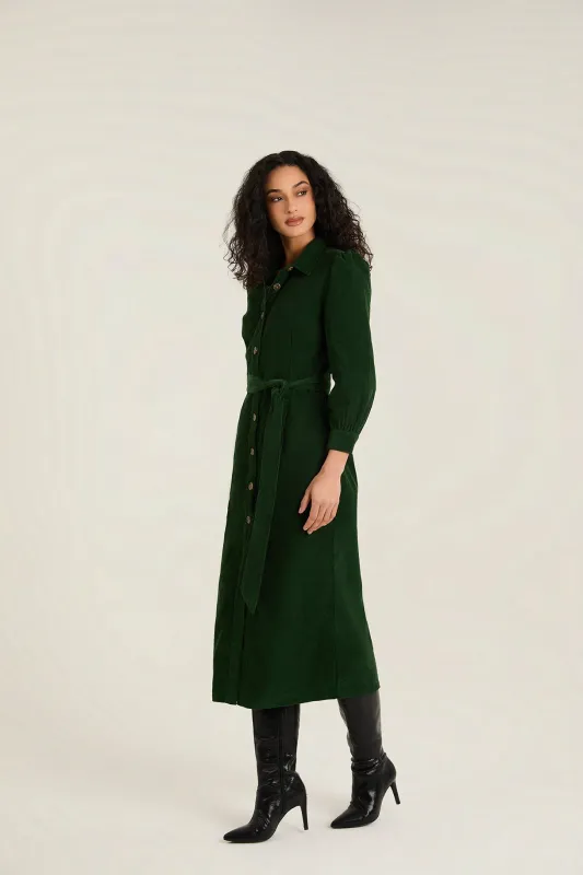 Delphine Green Dress made by Raishma