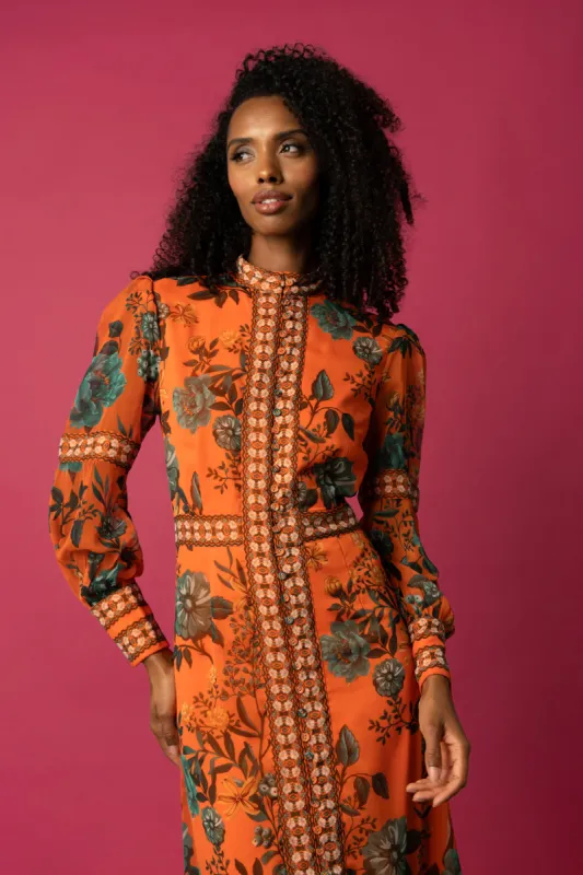 Aspen Orange Dress sold by Raishma