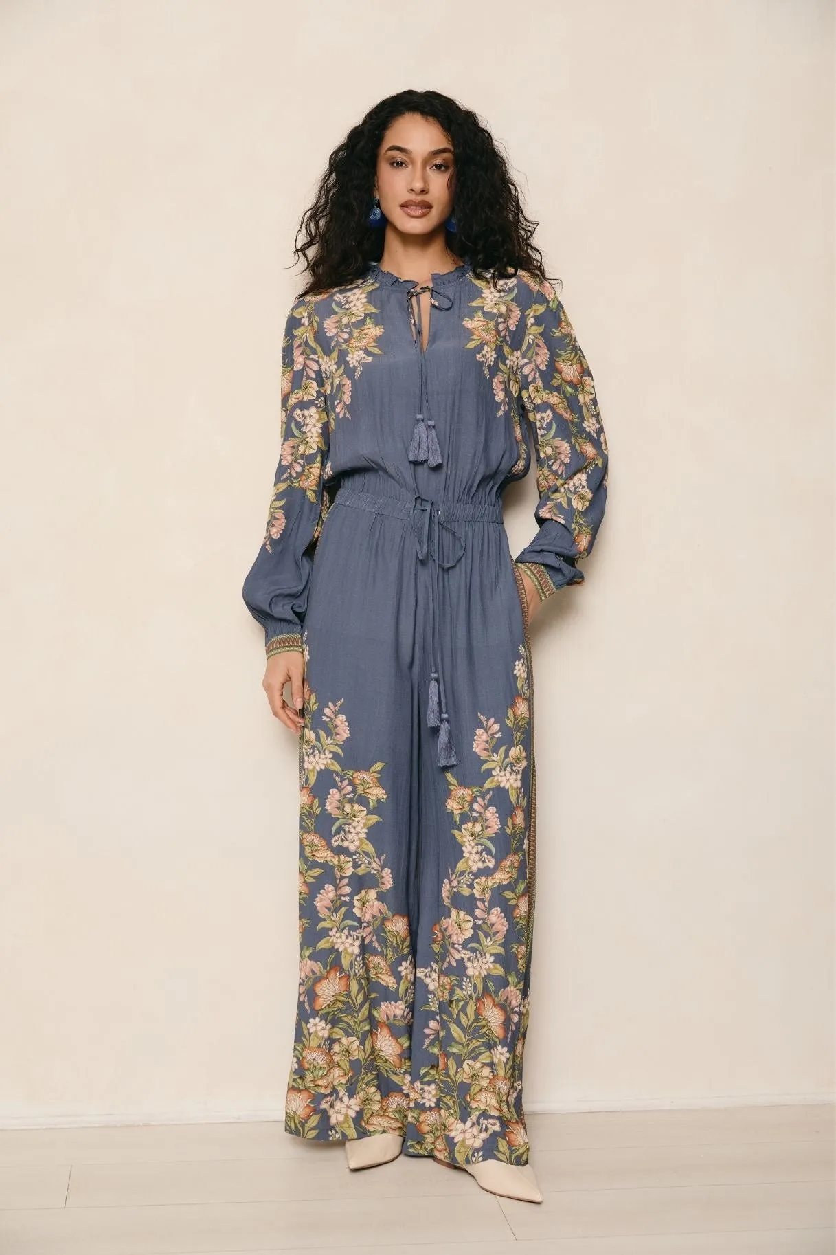 Hailey Blue Jumpsuit sold by Raishma
