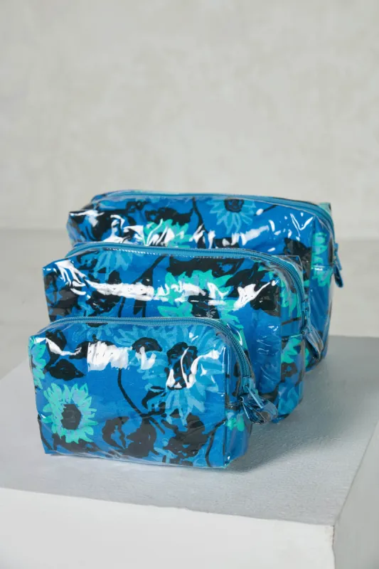 GOGO COSMETIC BAG ORTENSIA BLUE sold by Ro's Garden