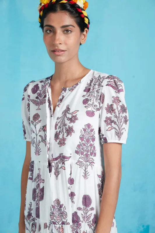 DAPHNE MIDI DRESS OLYMPIA PINK sold by Ro's Garden