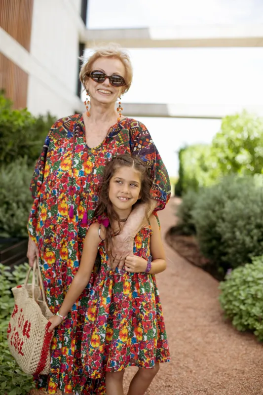 MAINE GIRLS DRESS UATULCO MULTI sold by Ro's Garden