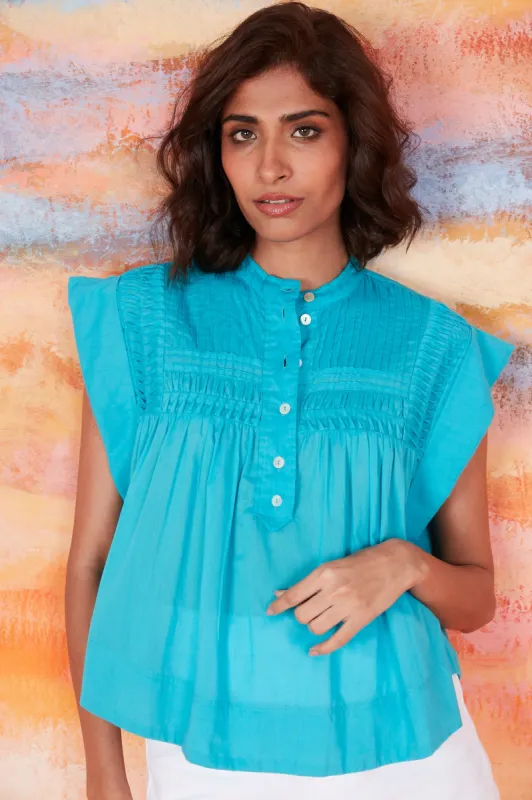 NINI TOP SOLID TURQUOISE sold by Ro's Garden