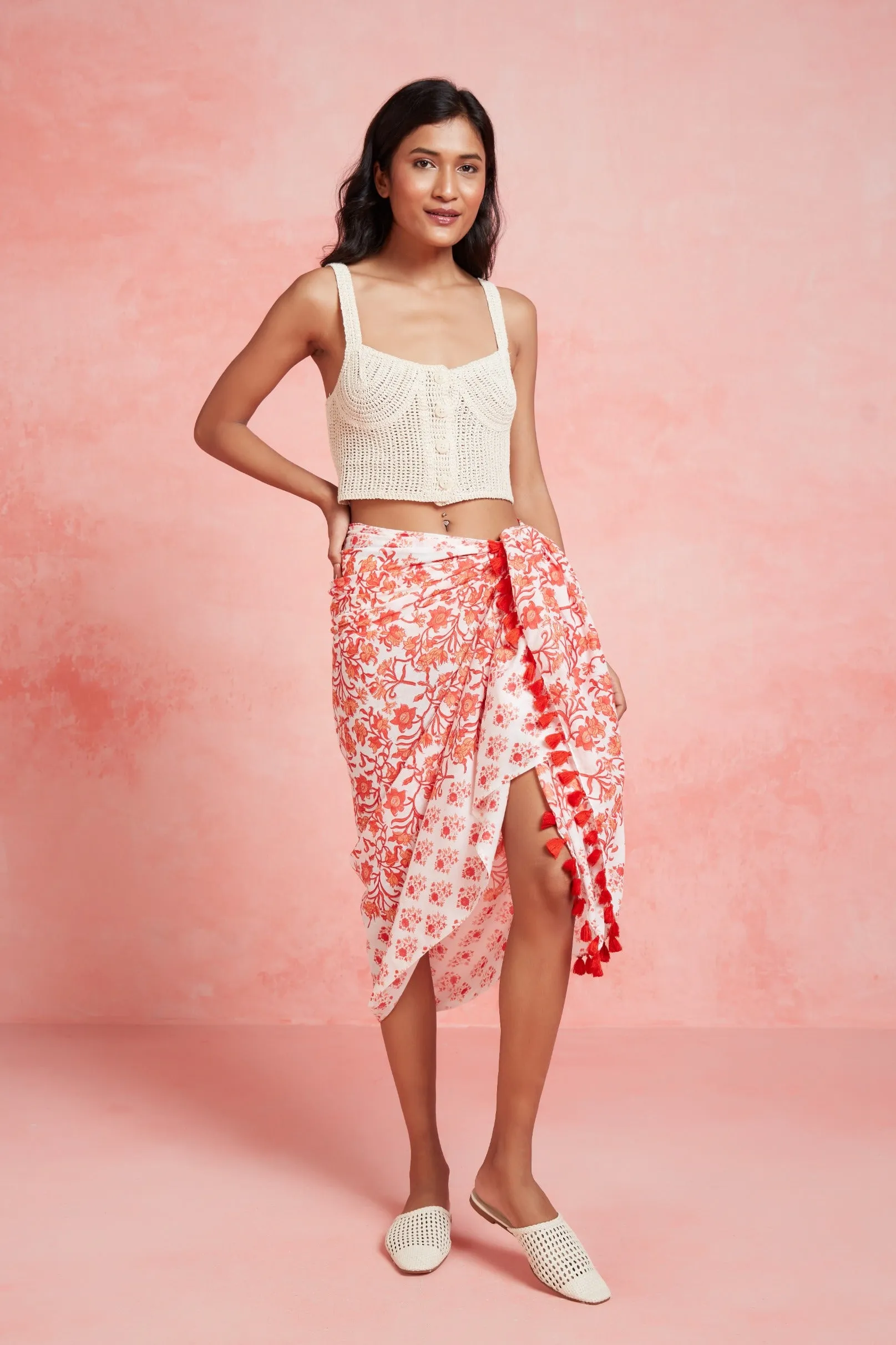 CLASSIC SARONG CAITLIN RED sold by Ro's Garden