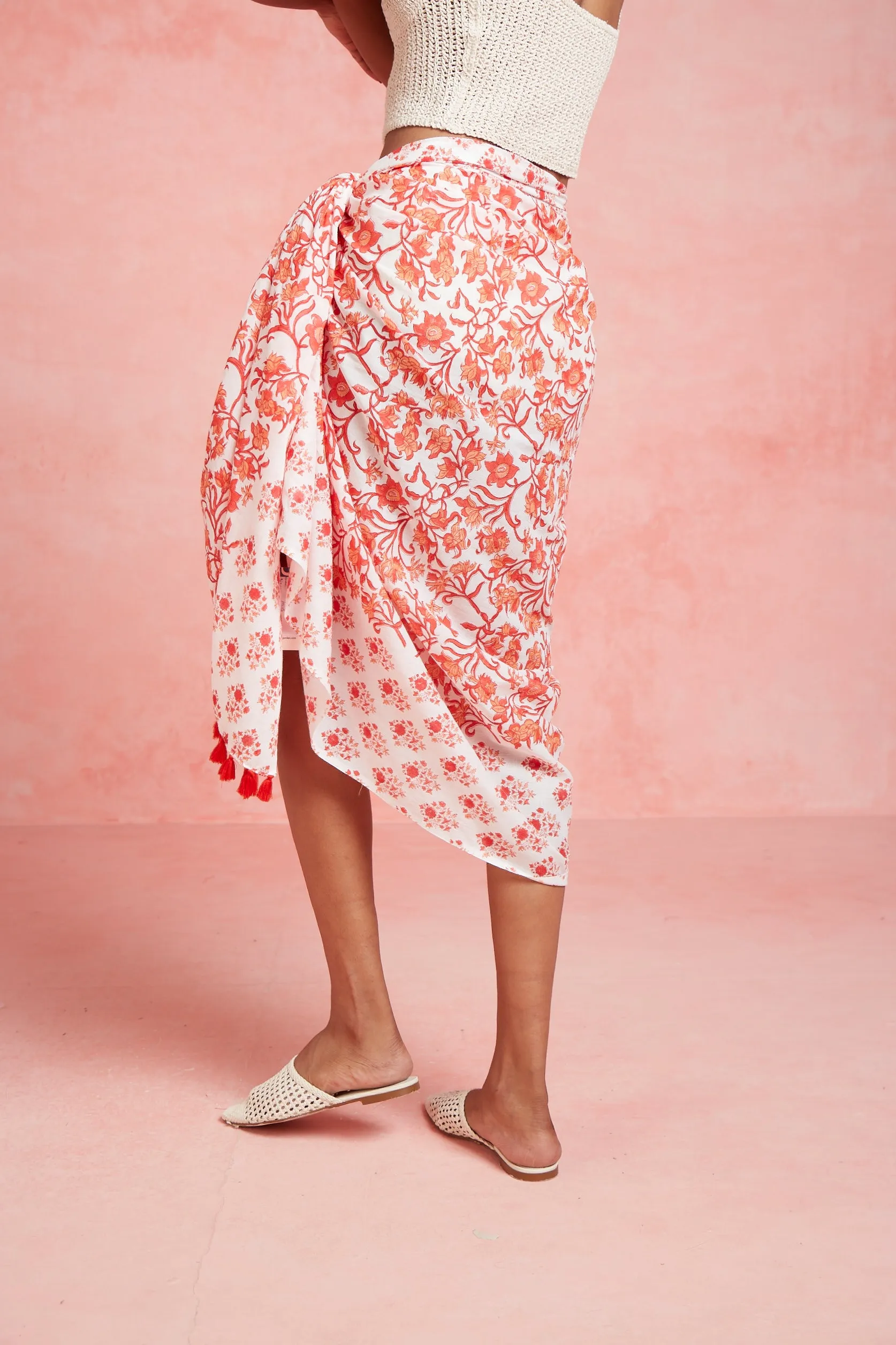 CLASSIC SARONG CAITLIN RED sold by Ro's Garden product image thumbnail 4