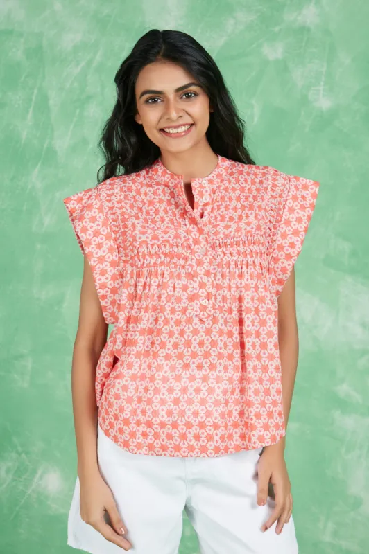 NINI TOP KAMI CORAL sold by Ro's Garden