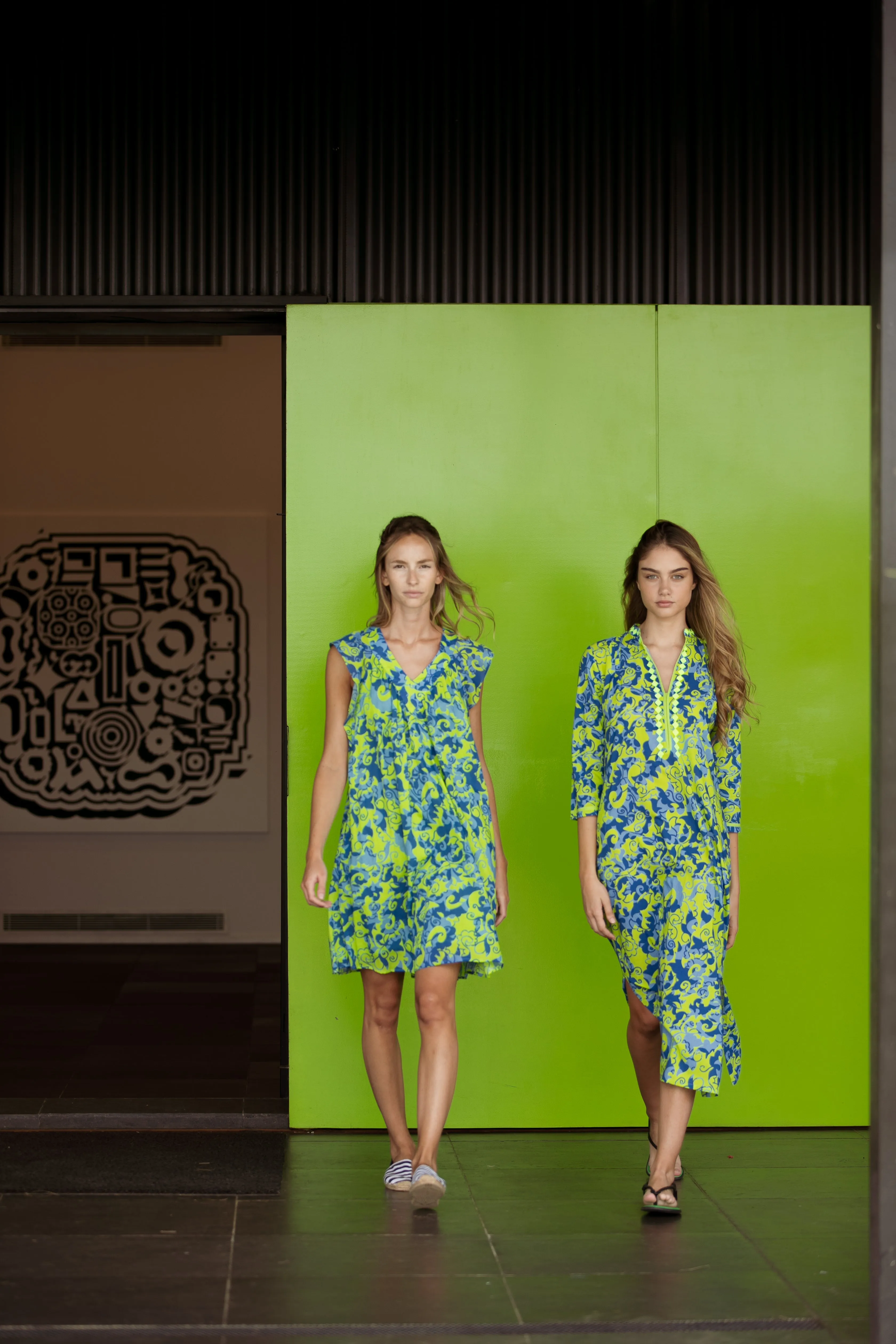 CLORINDA LONG KURTA KASAIMA GREEN sold by Ro's Garden product image thumbnail 3