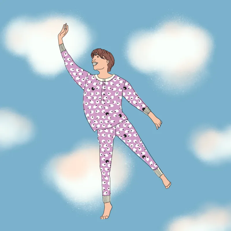 PIPPA WOMEN'S PAJAMA SET FLOCK LILAC sold by Ro's Garden