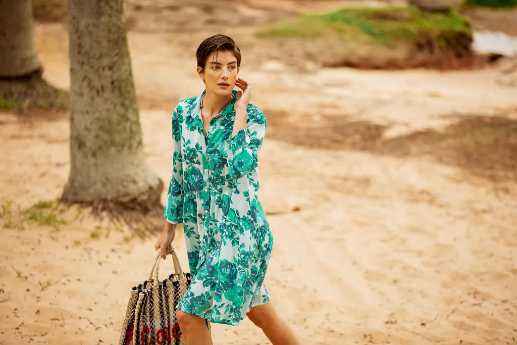 DEAUVILLE SHORT DRESS PETUNIA LIGHT BLUE sold by Ro's Garden product image thumbnail 5