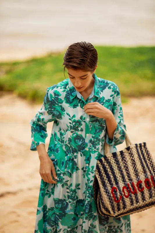 DEAUVILLE SHORT DRESS PETUNIA LIGHT BLUE sold by Ro's Garden