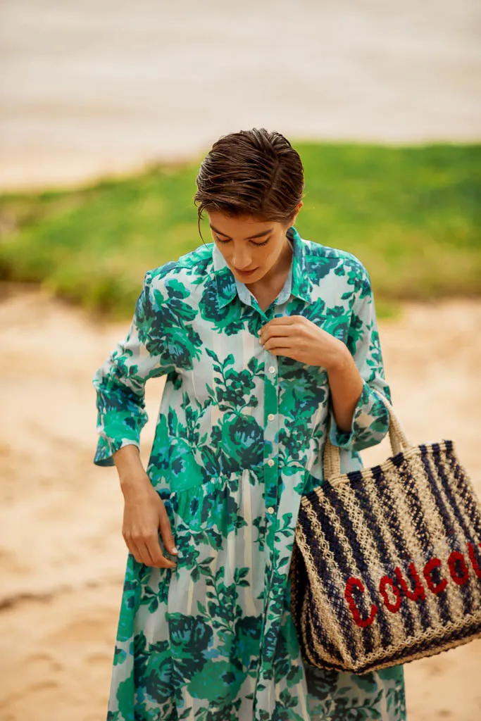 DEAUVILLE SHORT DRESS PETUNIA LIGHT BLUE sold by Ro's Garden