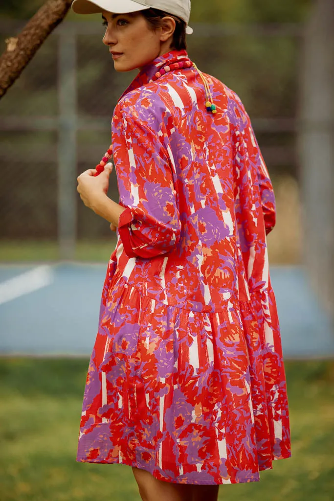 DEAUVILLE SHORT DRESS PETUNIA CORAL sold by Ro's Garden product image thumbnail 2