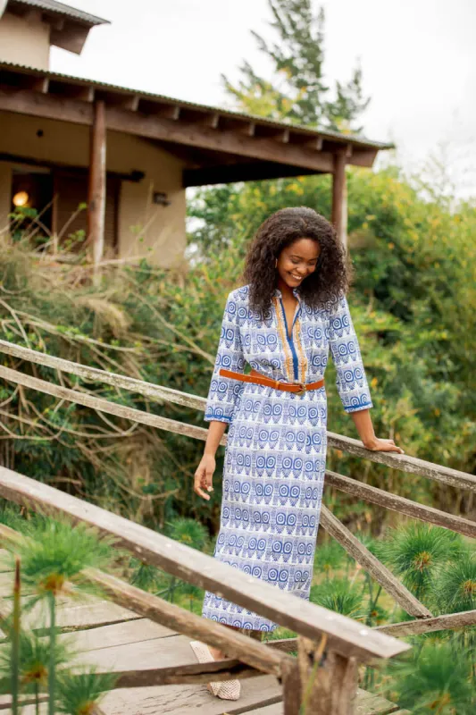 CLORINDA LONG KURTA RAJA BLUE sold by Ro's Garden