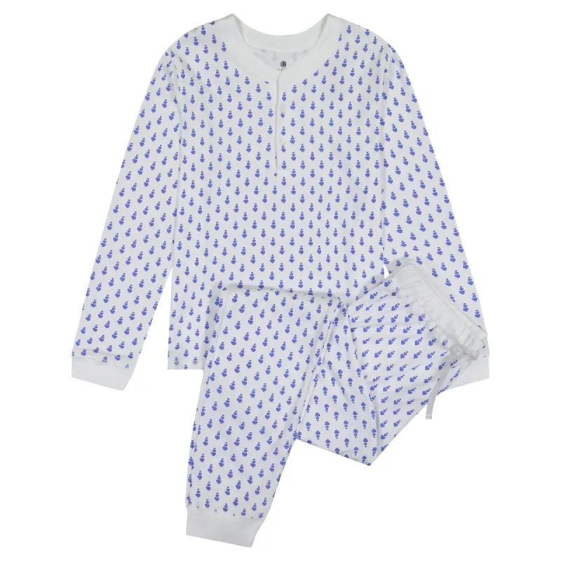 PIPPA WOMEN'S PAJAMA SET PETIT COEUR BLUE sold by Ro's Garden