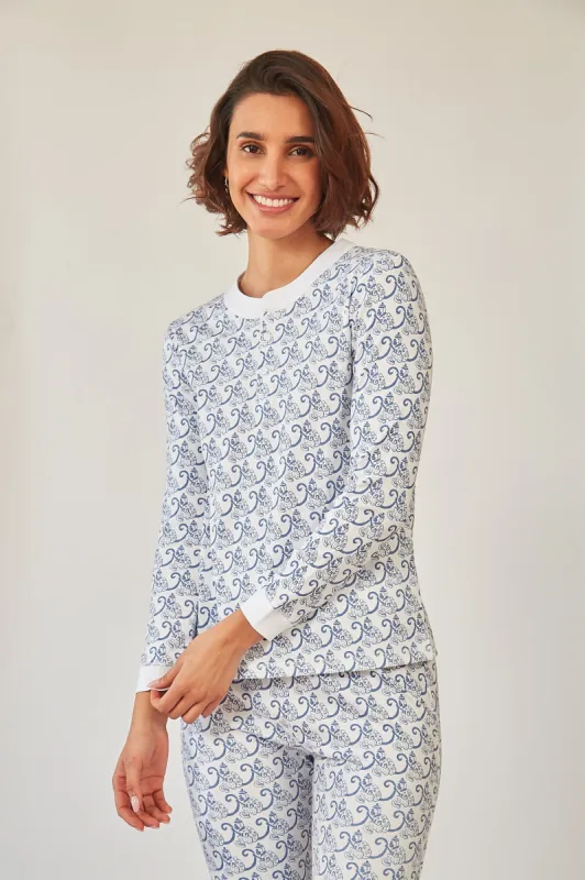 PIPPA WOMEN'S PAJAMA SET MARCEL BLUE sold by Ro's Garden