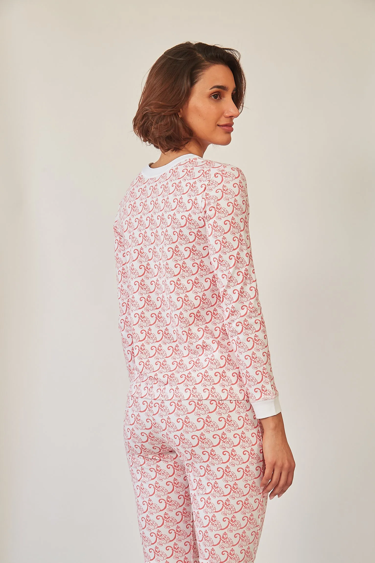 PIPPA WOMEN'S PAJAMA SET MARCEL RED sold by Ro's Garden product image thumbnail 2