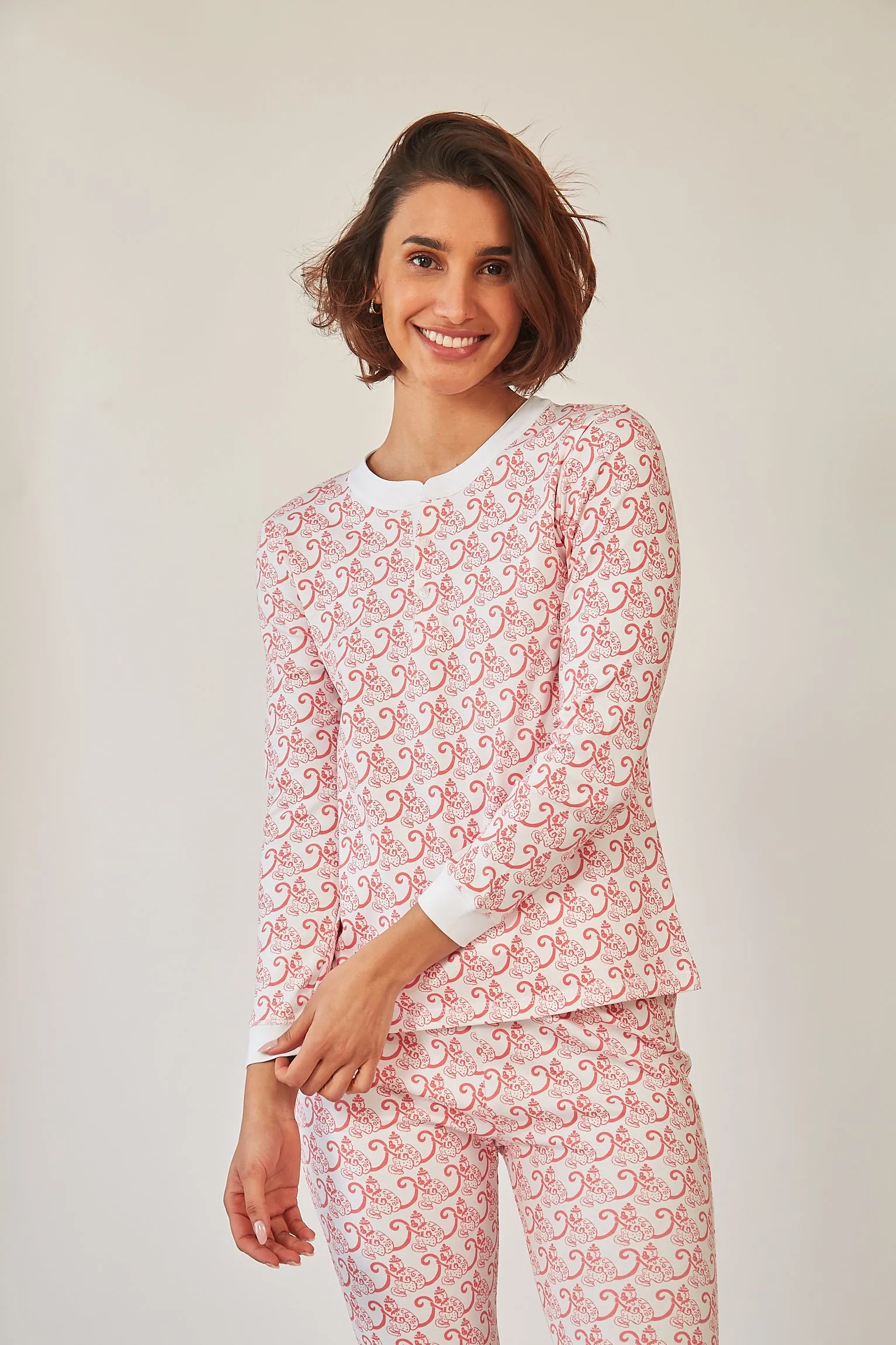 PIPPA WOMEN'S PAJAMA SET MARCEL RED sold by Ro's Garden product image thumbnail 3