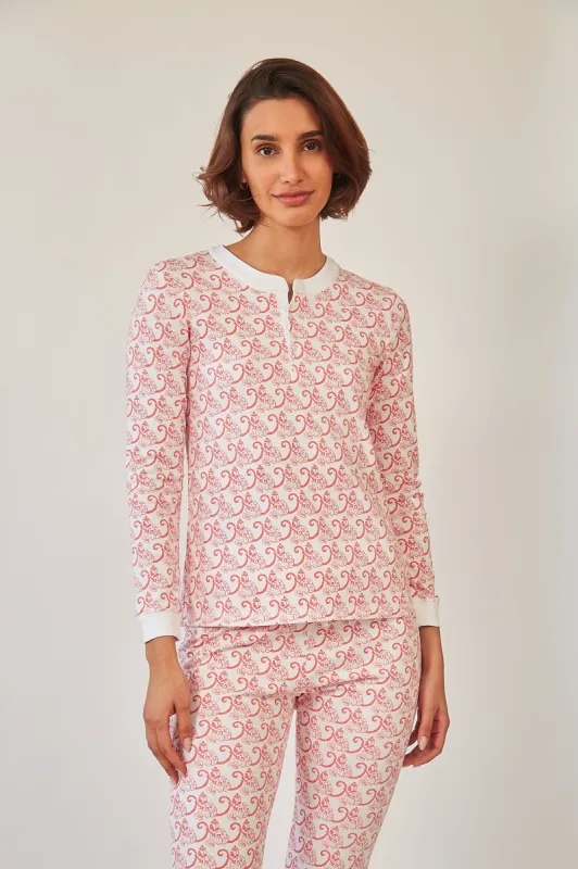PIPPA WOMEN'S PAJAMA SET MARCEL RED sold by Ro's Garden