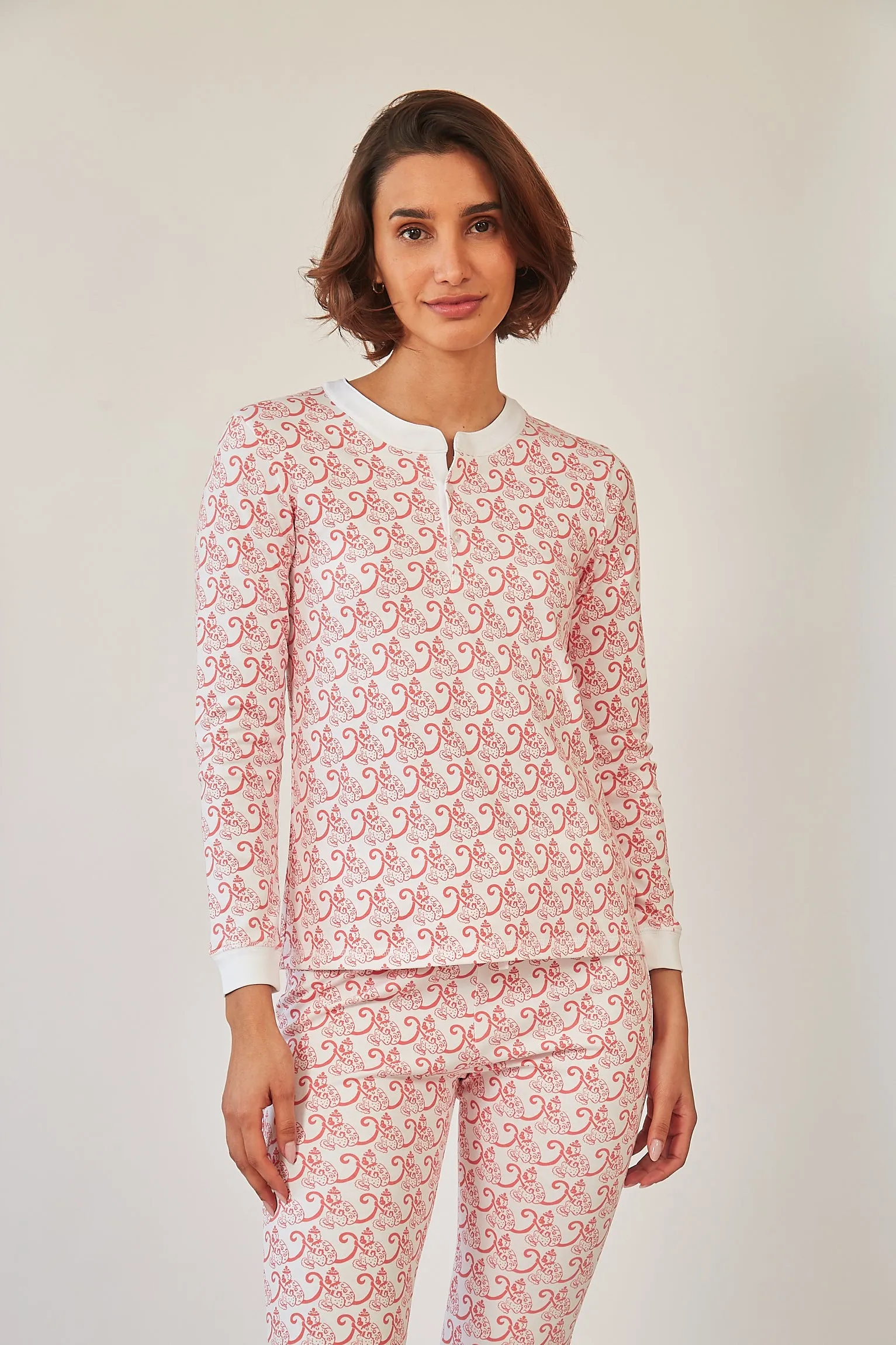 PIPPA WOMEN'S PAJAMA SET MARCEL RED sold by Ro's Garden