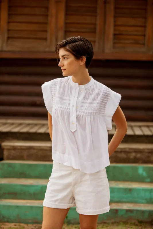 NINI TOP SOLID WHITE sold by Ro's Garden