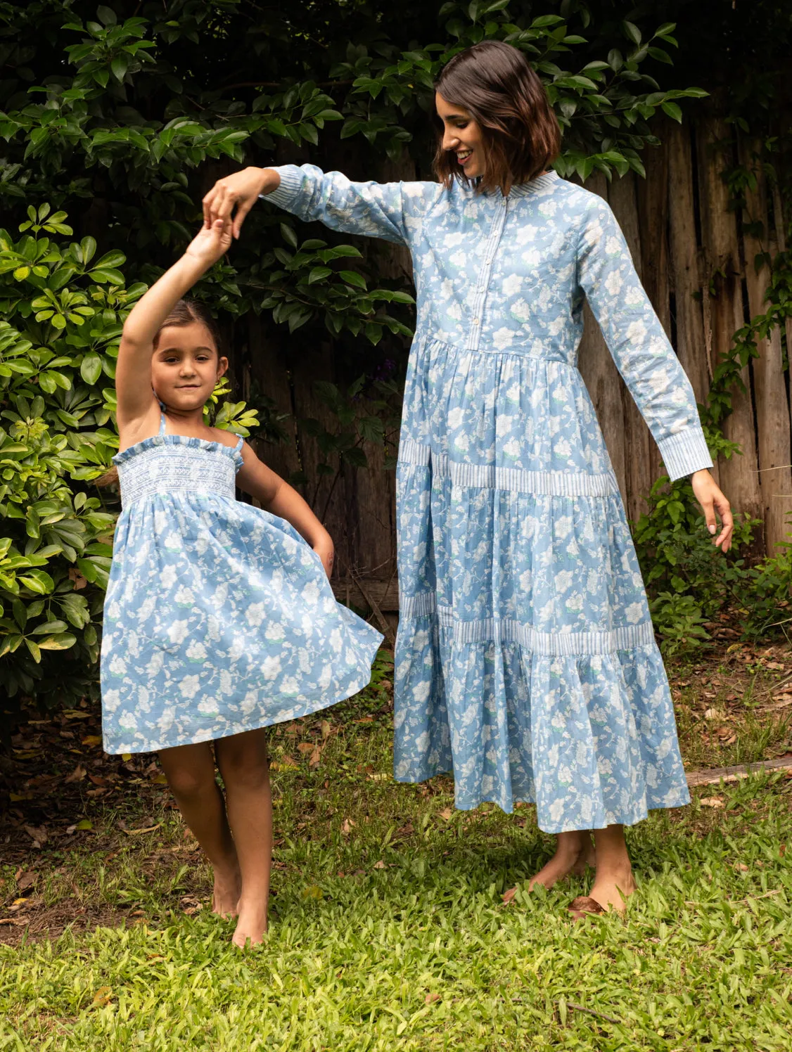 MAINE GIRLS DRESS CONDOLINA LIGHT BLUE sold by Ro's Garden