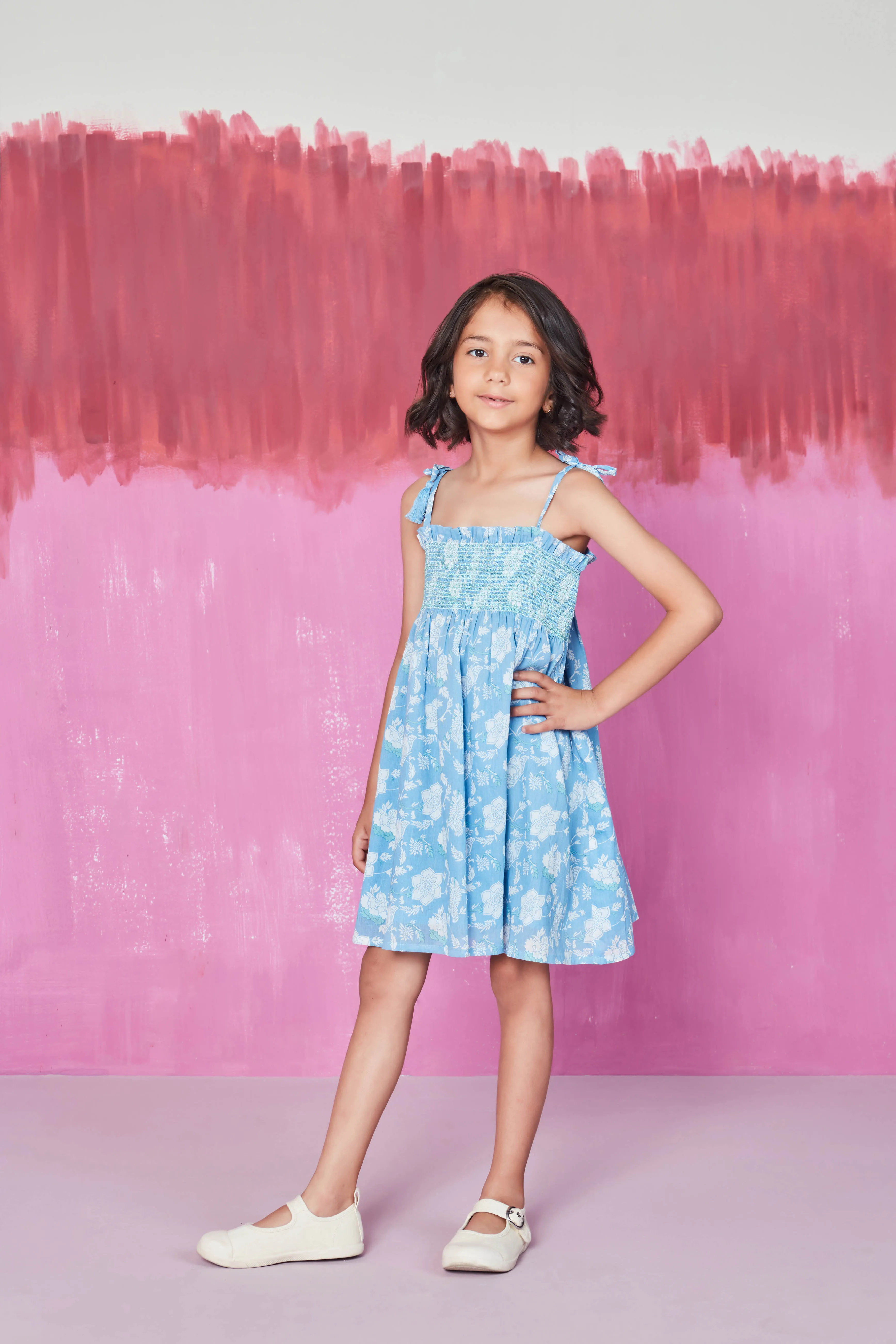 MAINE GIRLS DRESS CONDOLINA LIGHT BLUE sold by Ro's Garden product image thumbnail 3