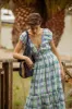 HILDA MIDI DRESS MAPUSA BLUE sold by Ro's Garden