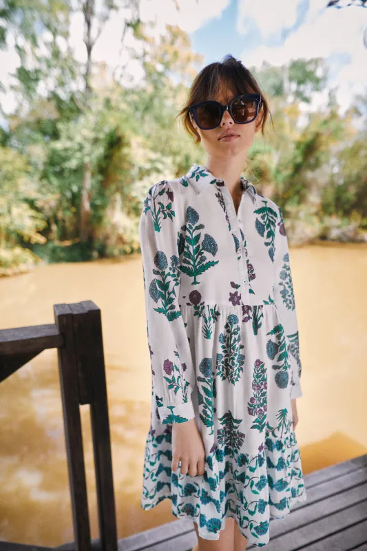 ROMY SHORT DRESS OLYMPIA VIOLET sold by Ro's Garden