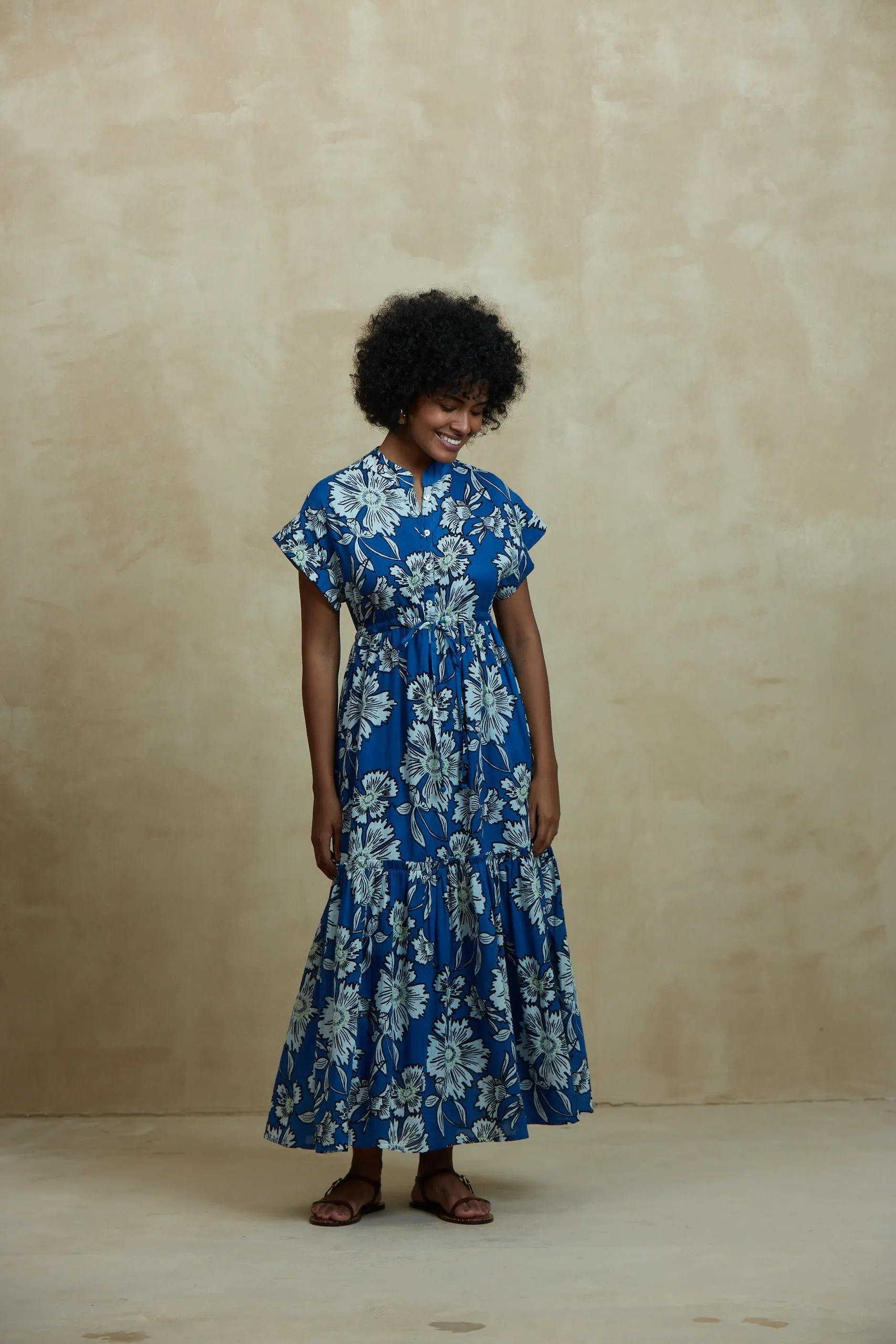 MUMI MIDI DRESS TRAPANI BLUE sold by Ro's Garden product image thumbnail 5