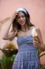 CLAIRE MIDI DRESS AIX BLUE sold by Ro's Garden