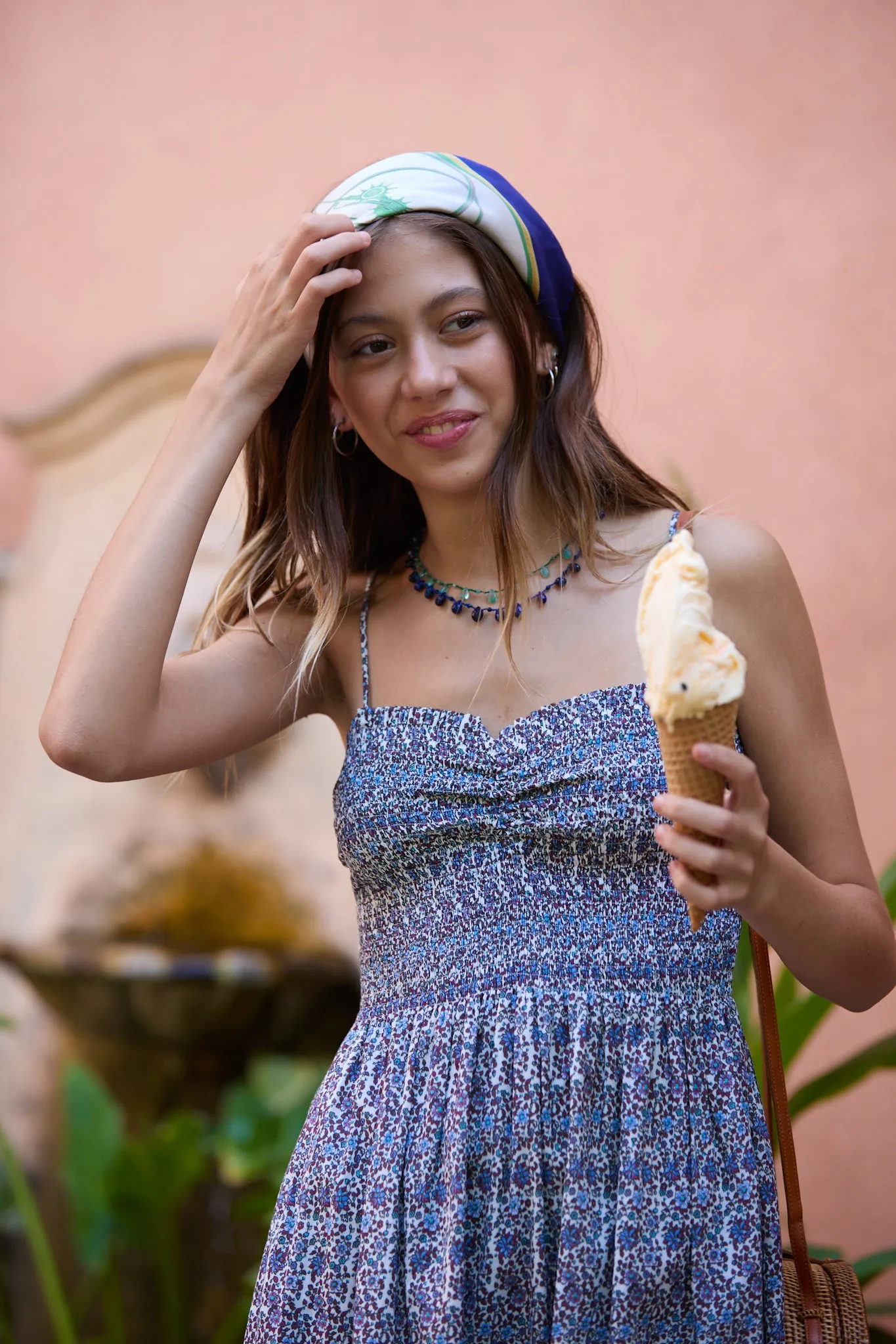 CLAIRE MIDI DRESS AIX BLUE sold by Ro's Garden