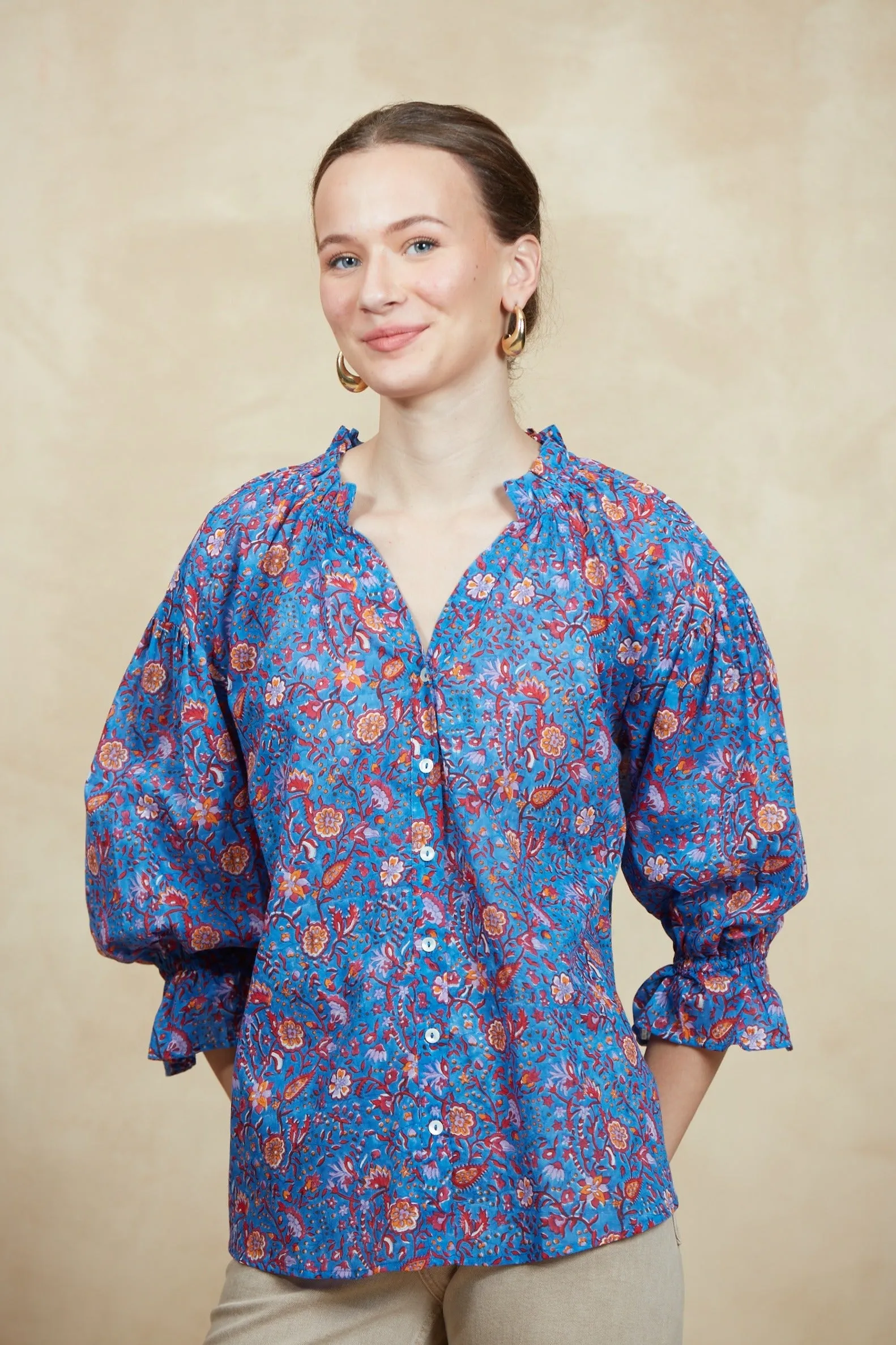 RACHEL SHIRT CEZANNE BLUE sold by Ro's Garden product image thumbnail 3