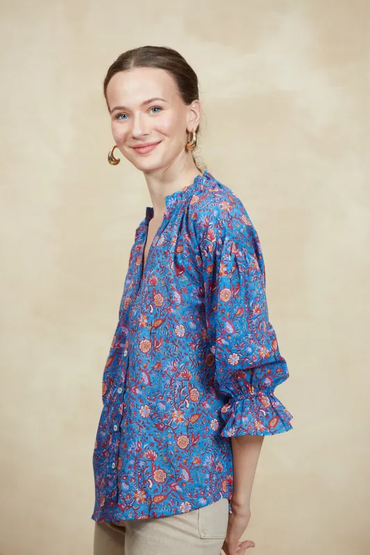 RACHEL SHIRT CEZANNE BLUE sold by Ro's Garden