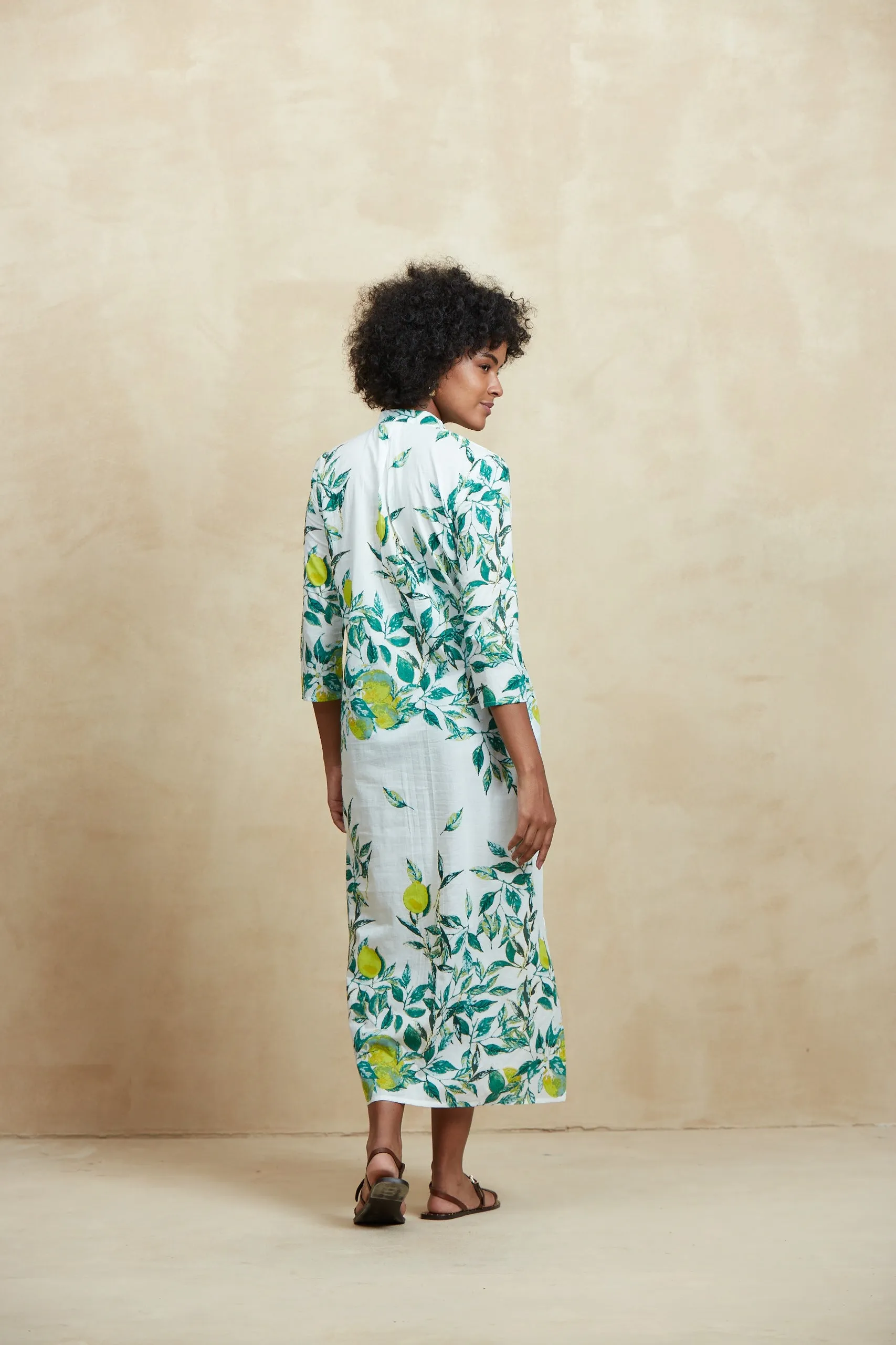 CLORINDA LONG KURTA BYRON YELLOW sold by Ro's Garden product image thumbnail 4