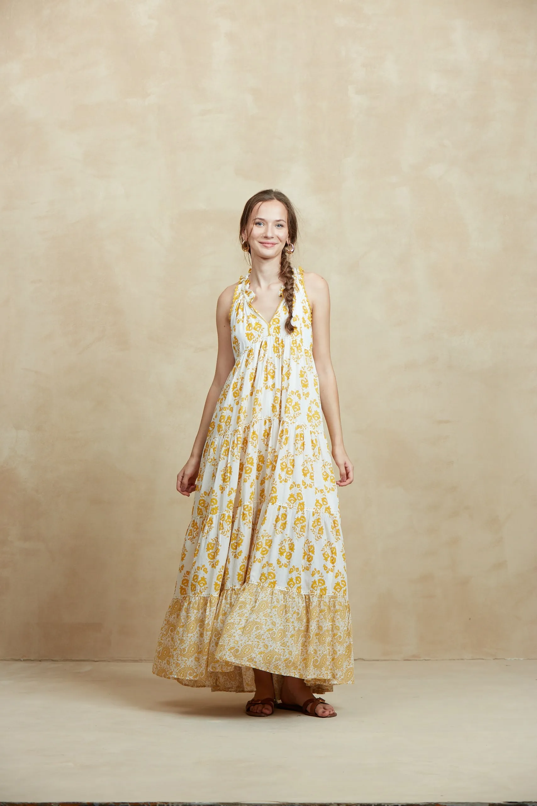 SOFIA MAXI DRESS EZE YELLOW sold by Ro's Garden product image thumbnail 3