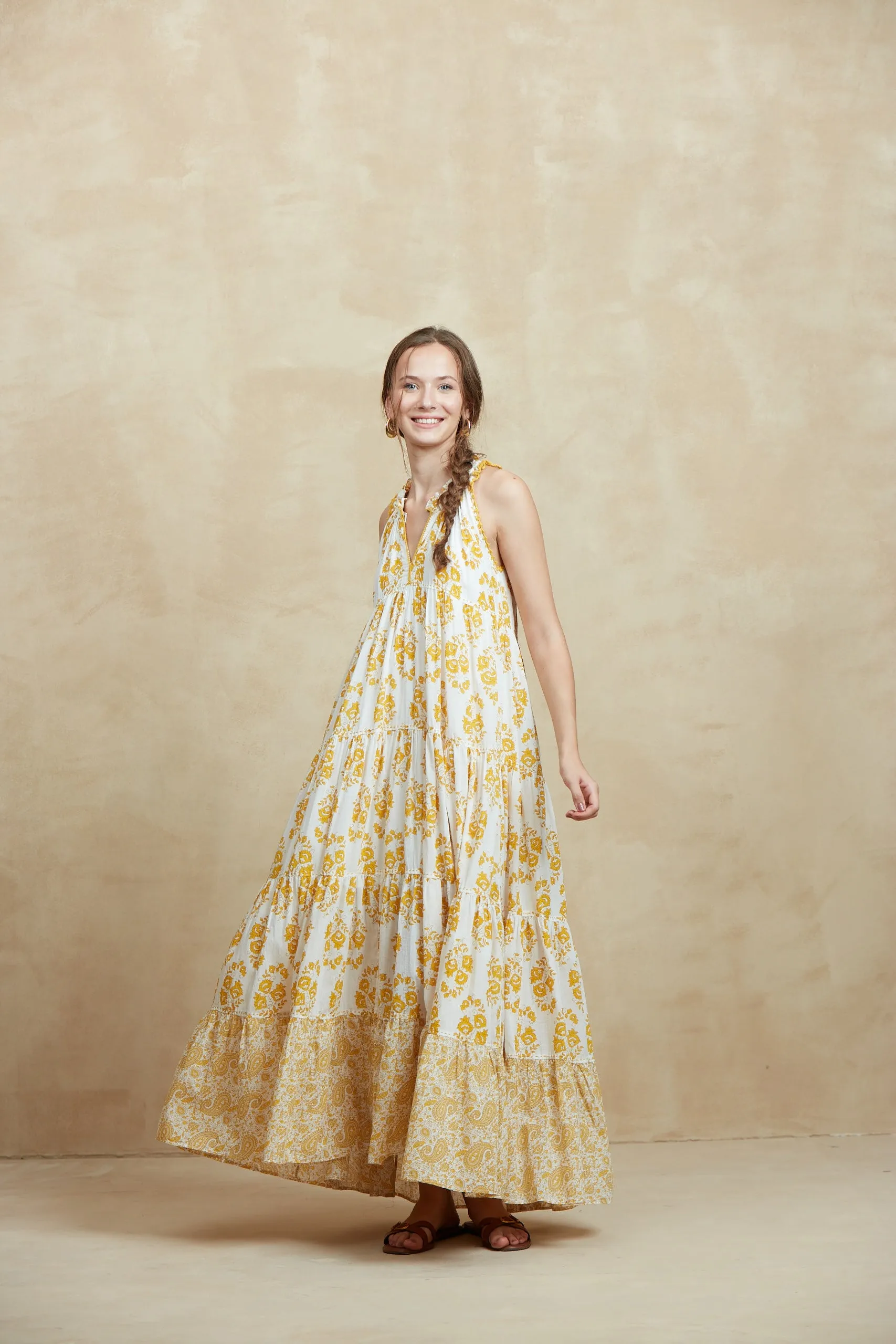 SOFIA MAXI DRESS EZE YELLOW sold by Ro's Garden product image thumbnail 4