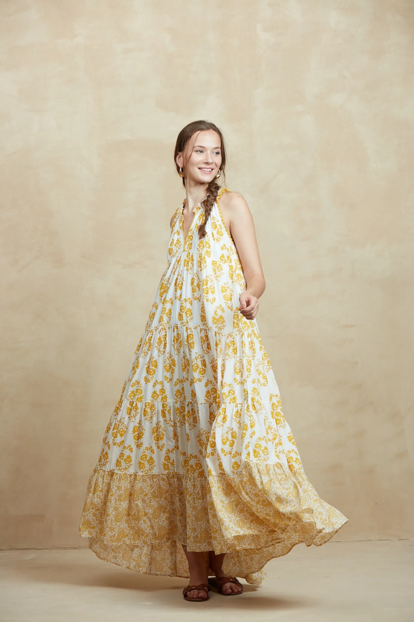 SOFIA MAXI DRESS EZE YELLOW sold by Ro's Garden product image thumbnail 2