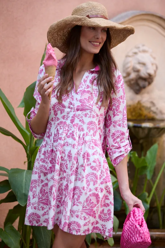 DEAUVILLE SHORT DRESS ST REMY PINK sold by Ro's Garden