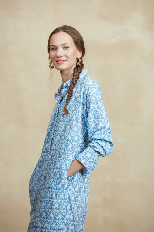 BABEL MAXI DRESS TAORMINA LIGHT BLUE sold by Ro's Garden