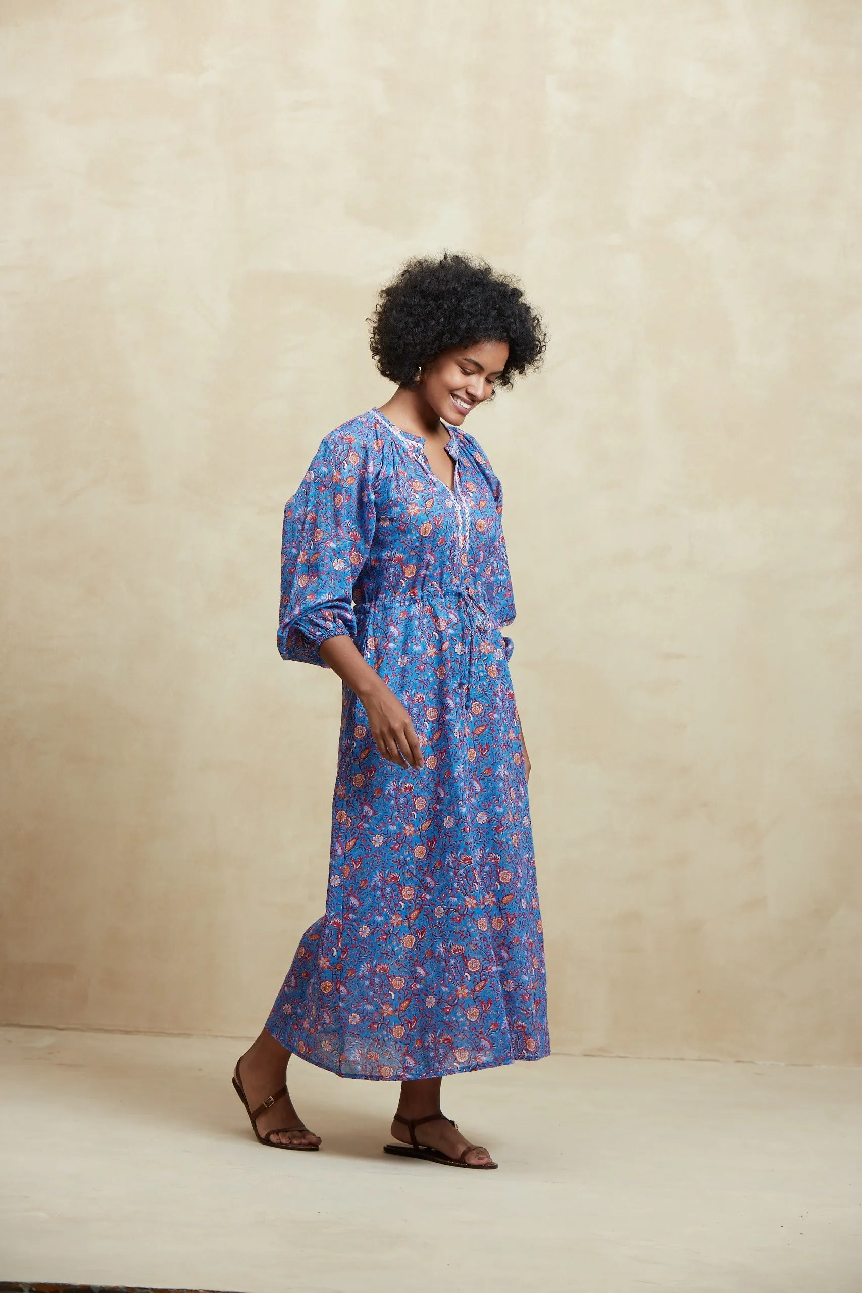 AMALFI MAXI DRESS CEZANNE BLUE sold by Ro's Garden product image thumbnail 5