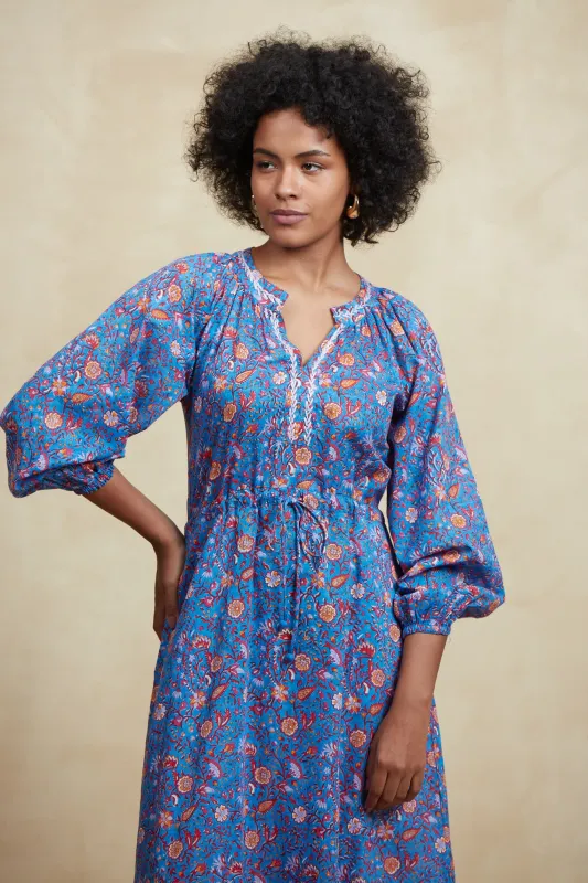 AMALFI MAXI DRESS CEZANNE BLUE sold by Ro's Garden