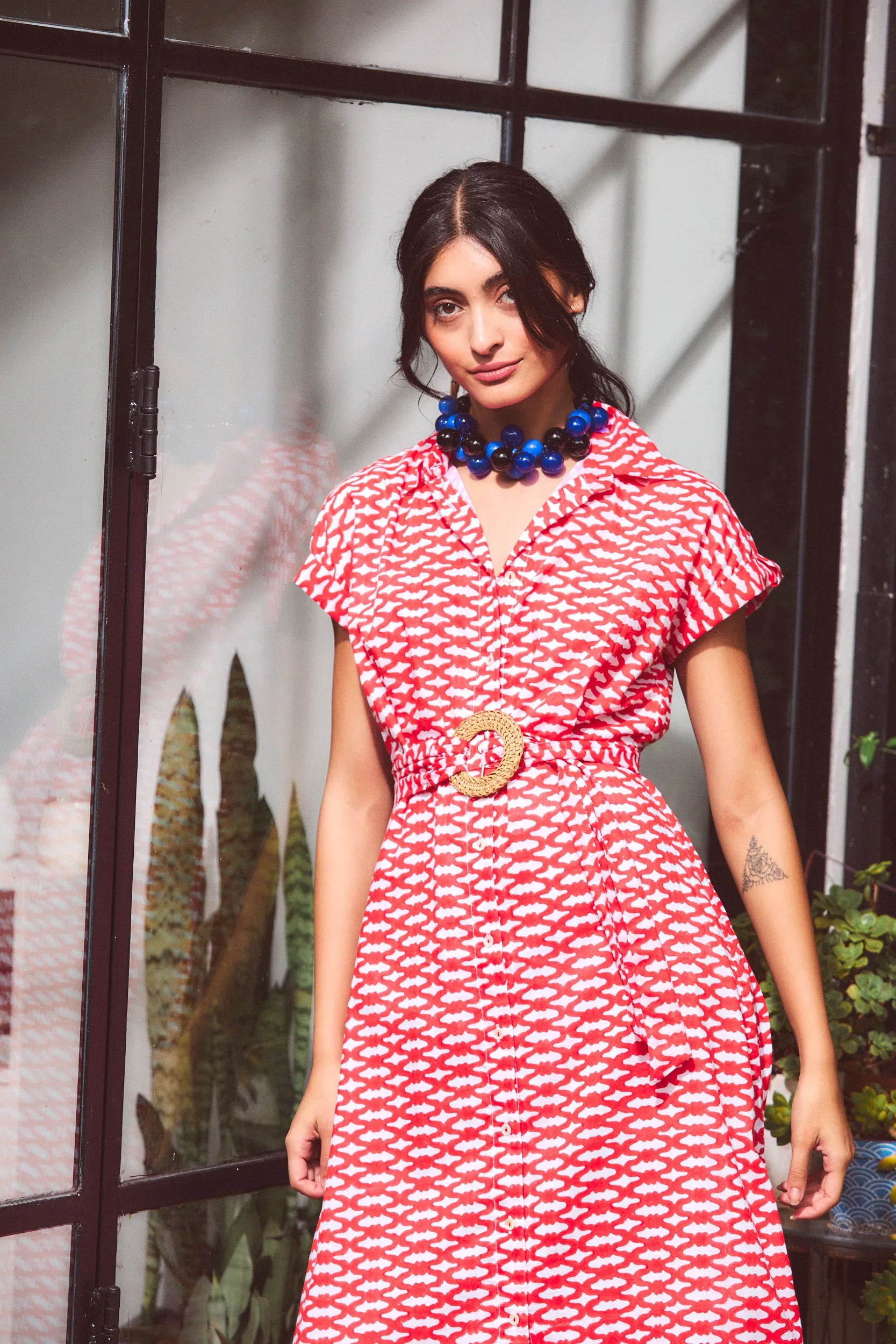 CATHERINE MAXI DRESS CAPRI RED sold by Ro's Garden product image thumbnail 2