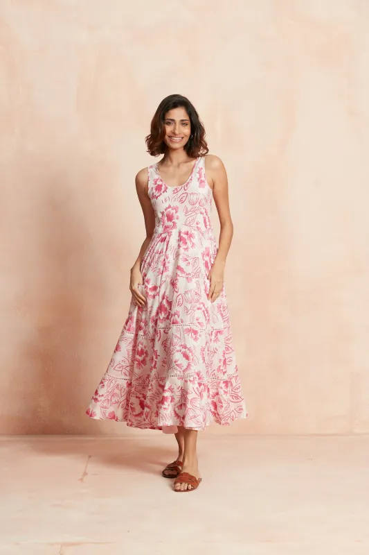 CAIRO MAXI DRESS VITTORIA PINK sold by Ro's Garden