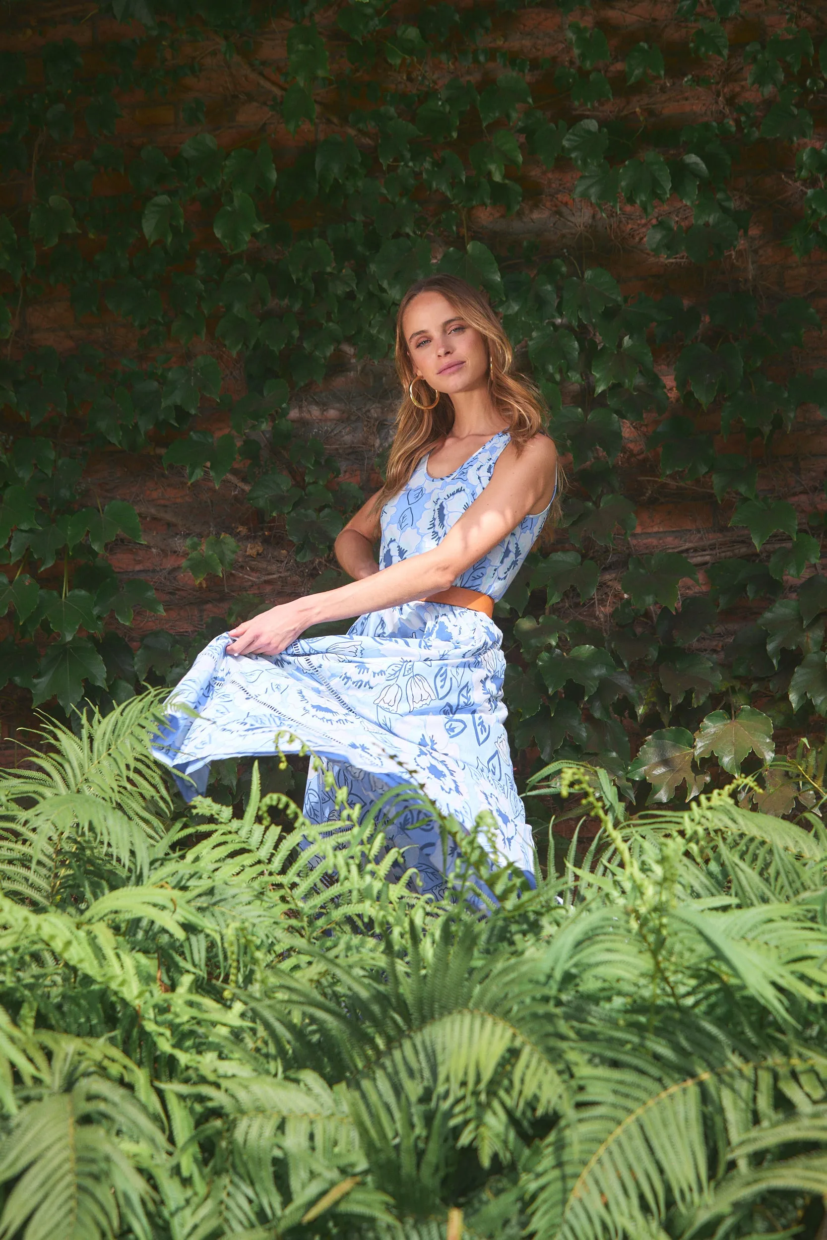 CAIRO MAXI DRESS VITTORIA BLUE sold by Ro's Garden product image thumbnail 4